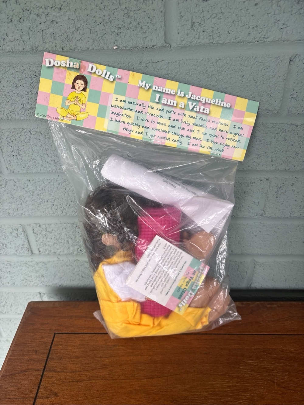 Jacqueline Vata Kids Doll - Yellow & Pink